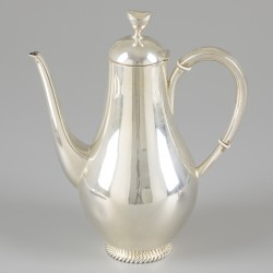 4-delig koffieservies zilver.