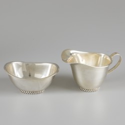 4-delig koffieservies zilver.