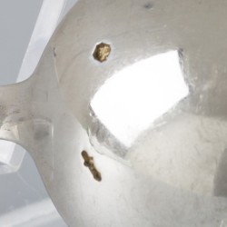 12-delige set koffielepels zilver.