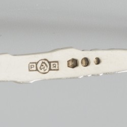 24-delige set theelepels en taartvorkjes zilver.
