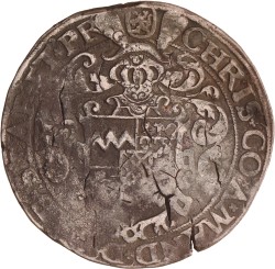 Rijksdaalder. Luik. Stavelot. Christoffel van Manderscheid. 1569. Fraai / Zeer Fraai.