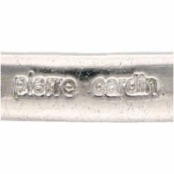Zilveren Pierre Cardin bangle armband, met zirkonia - 925/1000.