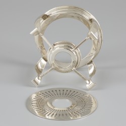 Komfoor zilver.