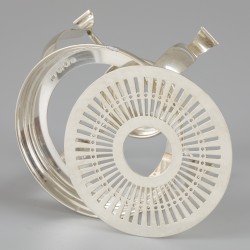 Komfoor zilver.