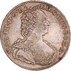 Dukaton. Brabant. Antwerpen. Maria Theresia. 1754. Zeer Fraai +.