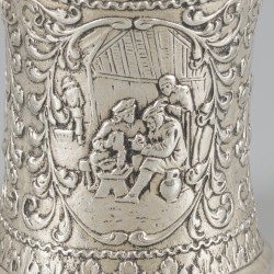 Lepelvaasje zilver.