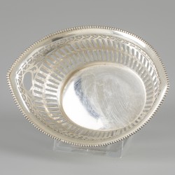 Bonbonmandje zilver.