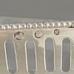 Bonbonmandje zilver.