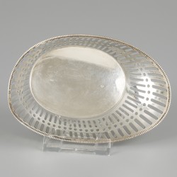Bonbonmandje zilver.