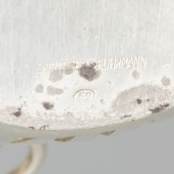 Bonbonmandje zilver.