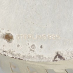 Bonbonmandje zilver.