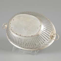 Bonbonmandje zilver.