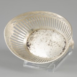 Bonbonmandje zilver.