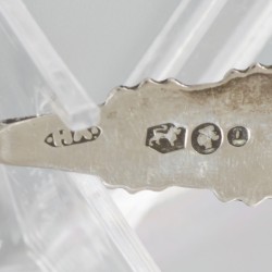 6-delige set koffie- / theelepels zilver.