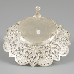 Bonbonmandje zilver.