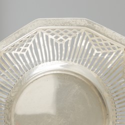 Pastillemandje zilver.
