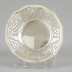 Pastillemandje zilver.