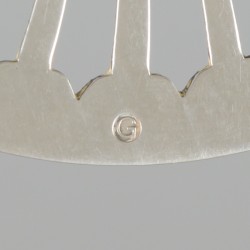 Komfoor zilver.