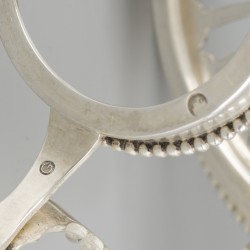 Komfoor zilver.