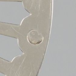Komfoor zilver.