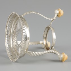 Komfoor zilver.