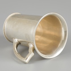 Drinkbeker zilver.