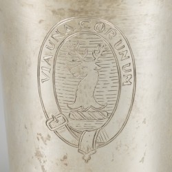 Drinkbeker zilver.