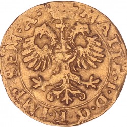 Goudgulden (met mmt op VZ) Matthias I, Deventer Z.j. (1617-1618). Zeer fraai (R).