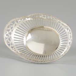 Bonbonmandje zilver.