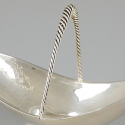 Pastille hengsel-schaaltje zilver.