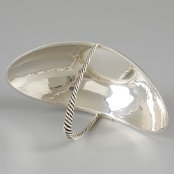 Pastille hengsel-schaaltje zilver.