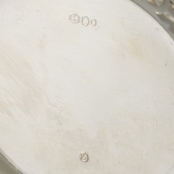 Bonbonmandje zilver.