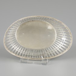 Bonbonmandje zilver.