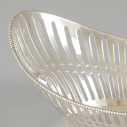 Bonbonmandje zilver.