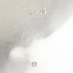 Bonbonmandje zilver.
