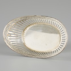 Bonbonmandje zilver.