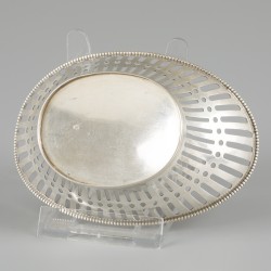 Bonbonmandje zilver.