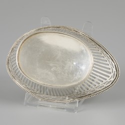 Bonbonmandje zilver.
