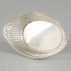 Bonbonmandje zilver.