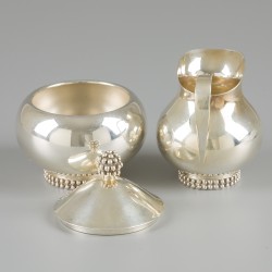 2-delig roomstel zilver.