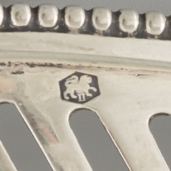 Bonbonmandje zilver.