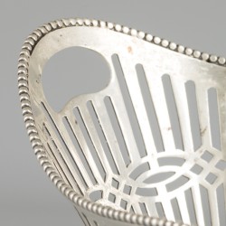 Bonbonmandje zilver.