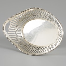 Bonbonmandje zilver.