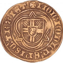 St. Martinus Goudgulden Rudolf van Diepholt, Gelre. Z.j. (1433-1455). Zeer fraai +.