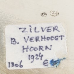 Bonbonmandje zilver.