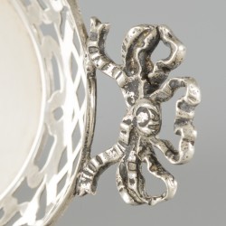 Bonbonmandje zilver.