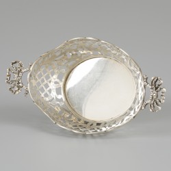 Bonbonmandje zilver.