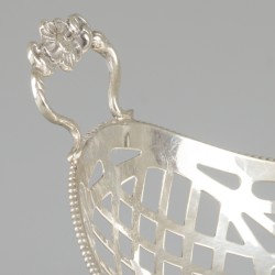 Bonbonmandje zilver.