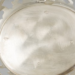 Bonbonmandje zilver.