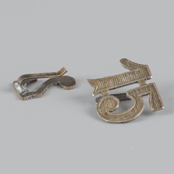 24-delige set tafel- / glasnummers zilver.